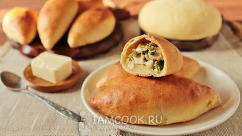 пирожки на кефире без дрожжей в духовке