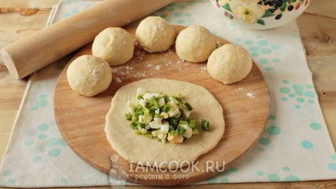 пирожки на кефире без дрожжей в духовке