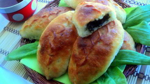 пирожки печеные со щавелем