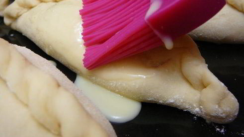 пирожки с грибами и зеленой гречкой