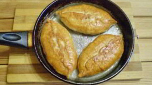 пирожки с капустой и грибами жареные