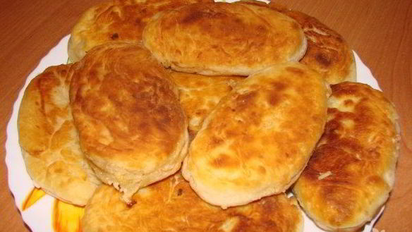 Рецепт Пирожков с капустой и яйцом жареные