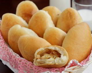 Пирожки с капустой постные