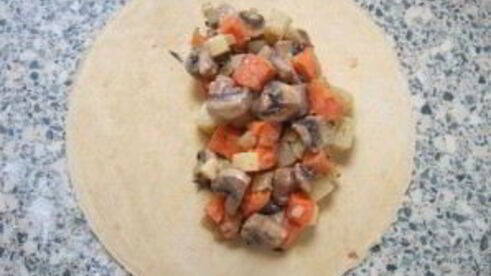 пирожки с картофелем и шампиньонами