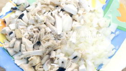 пирожки с курицей и грибами