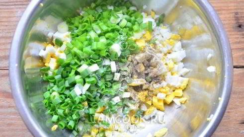 пирожки с луком и яйцом на кефире