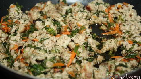 пирожки с мясом и сыром на творожном тесте в духовке