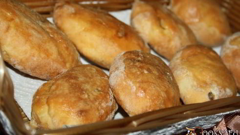 пирожки с мясом и сыром на творожном тесте в духовке