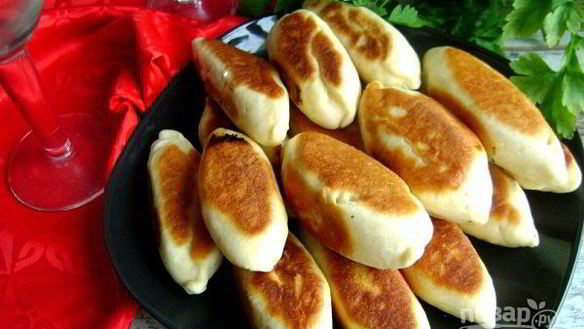 Рецепт Пирожков с рисом из дрожжевого теста