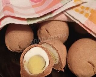 Ржаные пирожки кокурки с яйцом