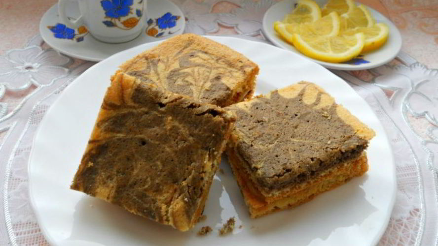 Рецепт бисквитных пирожных с заварным кофейным кремом