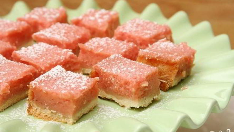 Рецепт лимонно-клубничных пирожные