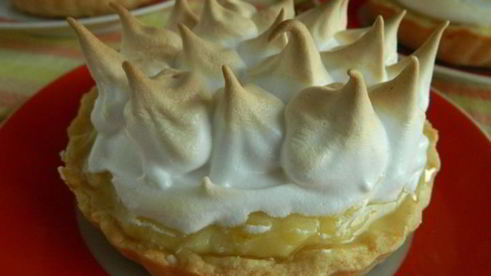 лимонные пирожные с меренгой