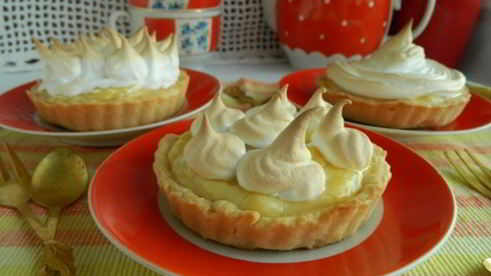 лимонные пирожные с меренгой