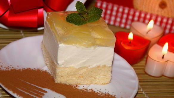 Рецепт Пирожного Ананасовый десерт