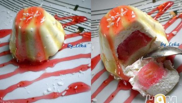 Рецепт Пирожного Личи с малиной