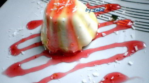 пирожное личи с малиной