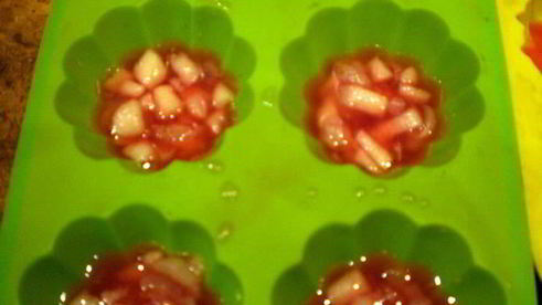 пирожное личи с малиной