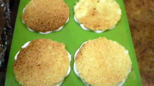 пирожное личи с малиной