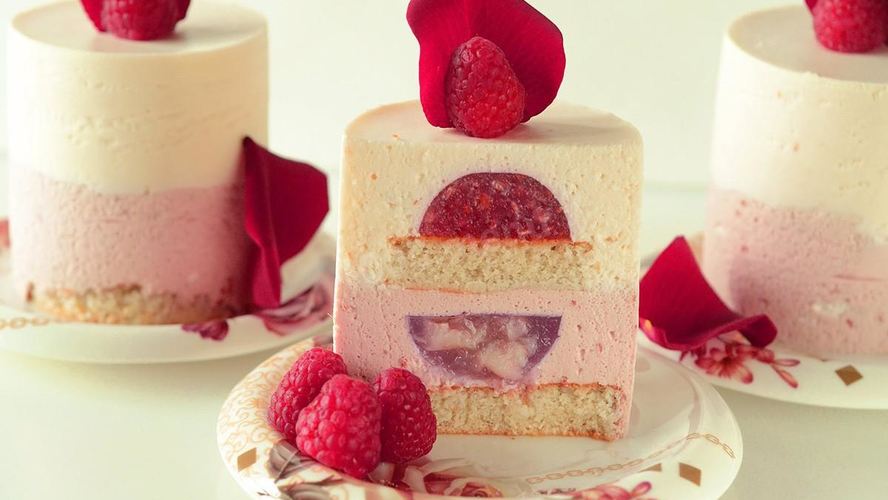 Рецепт пирожного малина и личи