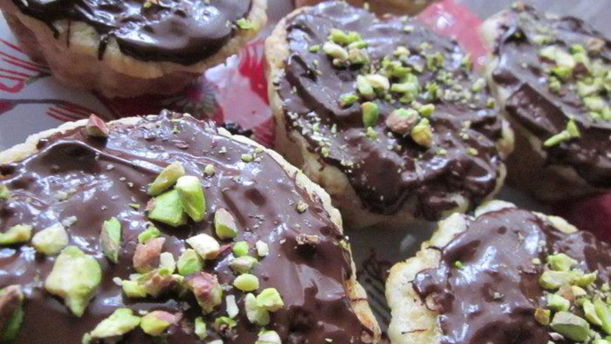 Рецепт пирожного с банановой начинкой и горьким шоколадом