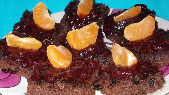 Рецепт Пирожного шоколадного с изюмома Дуплета