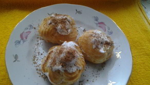 Рецепт Пирожного Шу с белковым заварным кремом