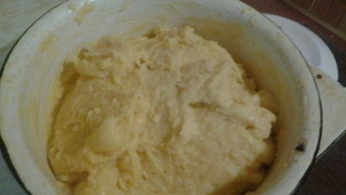 пирожное шу с белковым заварным кремом