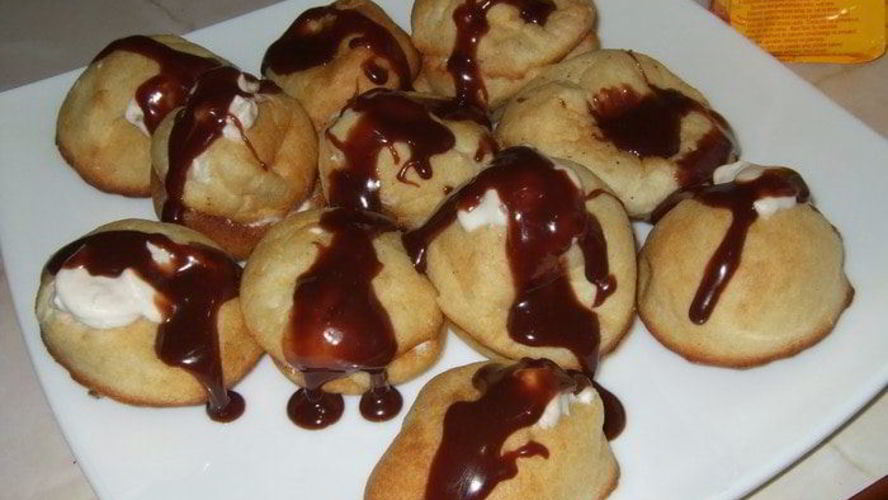 Рецепт пирожных с банановым кремом