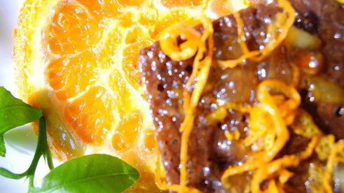 шоколадно-апельсиновые пирожные летим