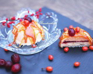 Тыквенно-облепиховое пирожное