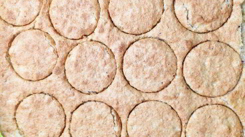 тыквенно-облепиховое пирожное