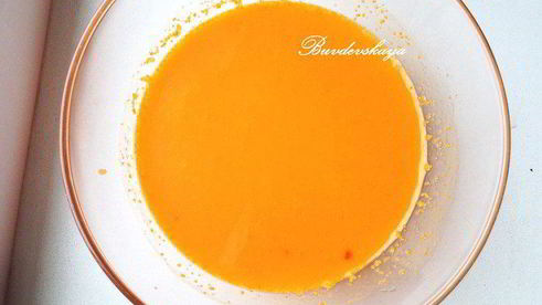 тыквенно-облепиховое пирожное