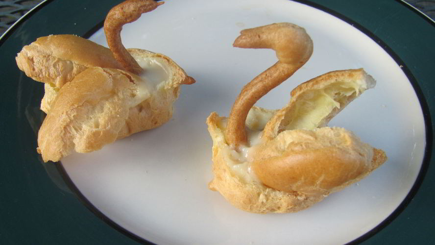 Рецепт заварных пирожных лебедей