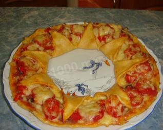 Королевская пицца в духовке