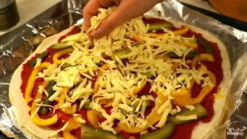 легкая пицца