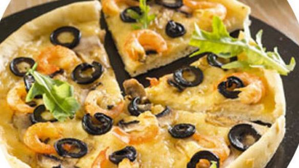 Рецепт Мини-пиццы с креветками