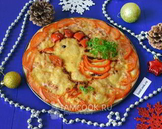 Новогодняя пицца Петушок