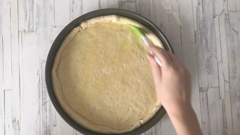 пицца карбонара с беконом