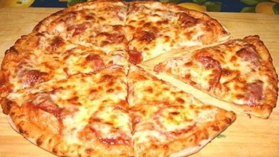 Рецепт пиццы на сковороде на сметане