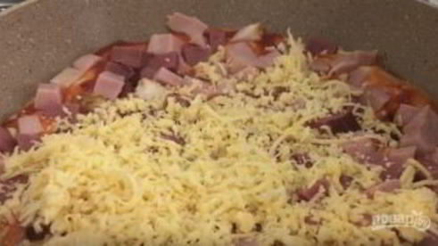 пицца на сковородке