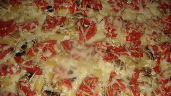 Рецепт Пиццы Ориентале с белым соусом