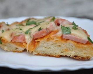 Пицца по-дачному без выпечки