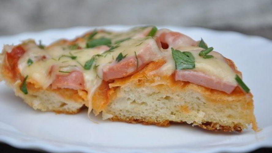 Рецепт пиццы по-дачному без выпечки