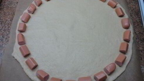 пицца с сосисками