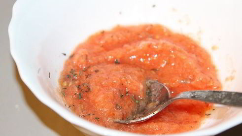 пицца с ветчиной, перцем и творожным сыром