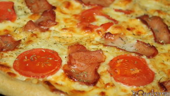 Рецепт Пиццы с вяленым свиным окороком