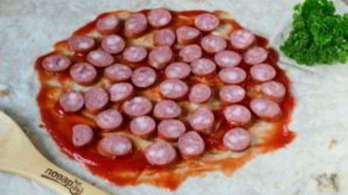 пицца в лаваше на сковороде