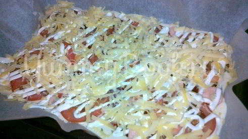 пицца вкусняшка на кефире