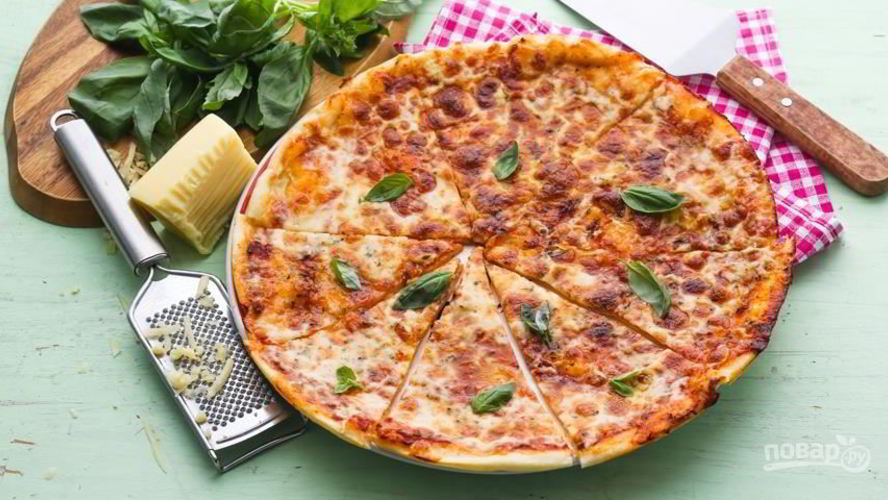 Рецепт тонкой пиццы
